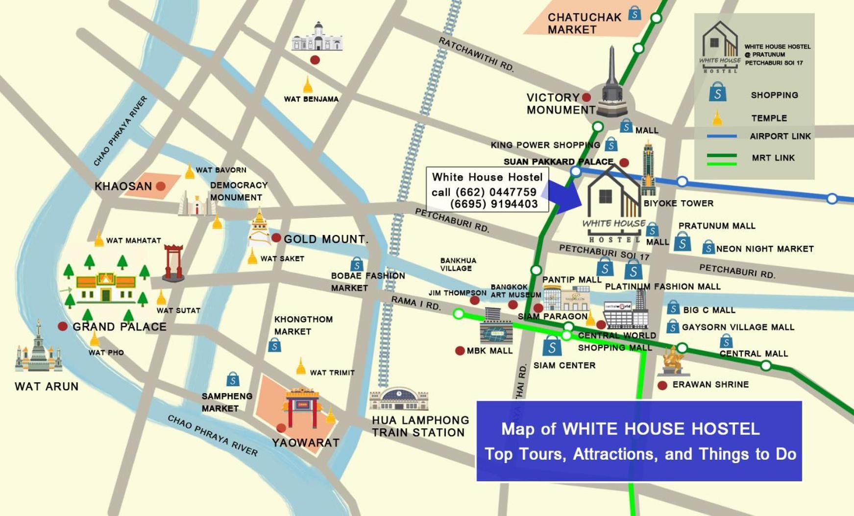 White House Hostel Bangkok Eksteriør bilde